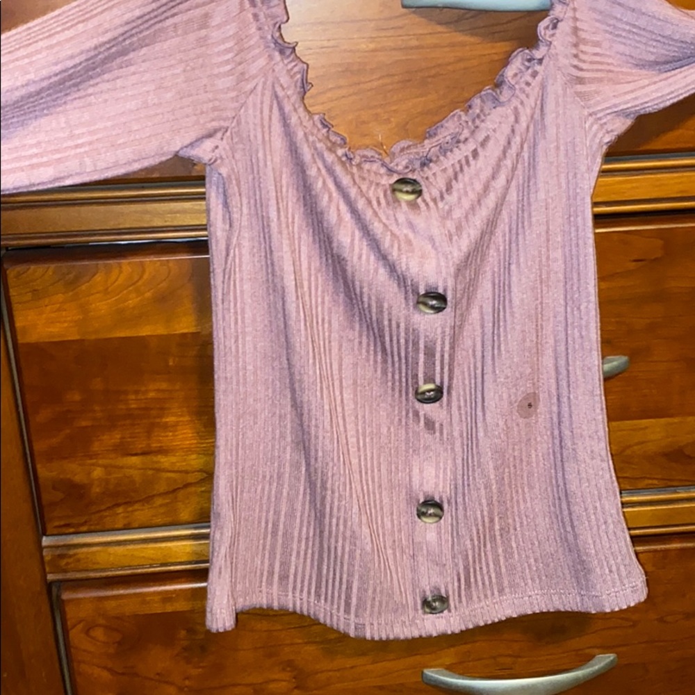 New off shoulders long sleeve shirt